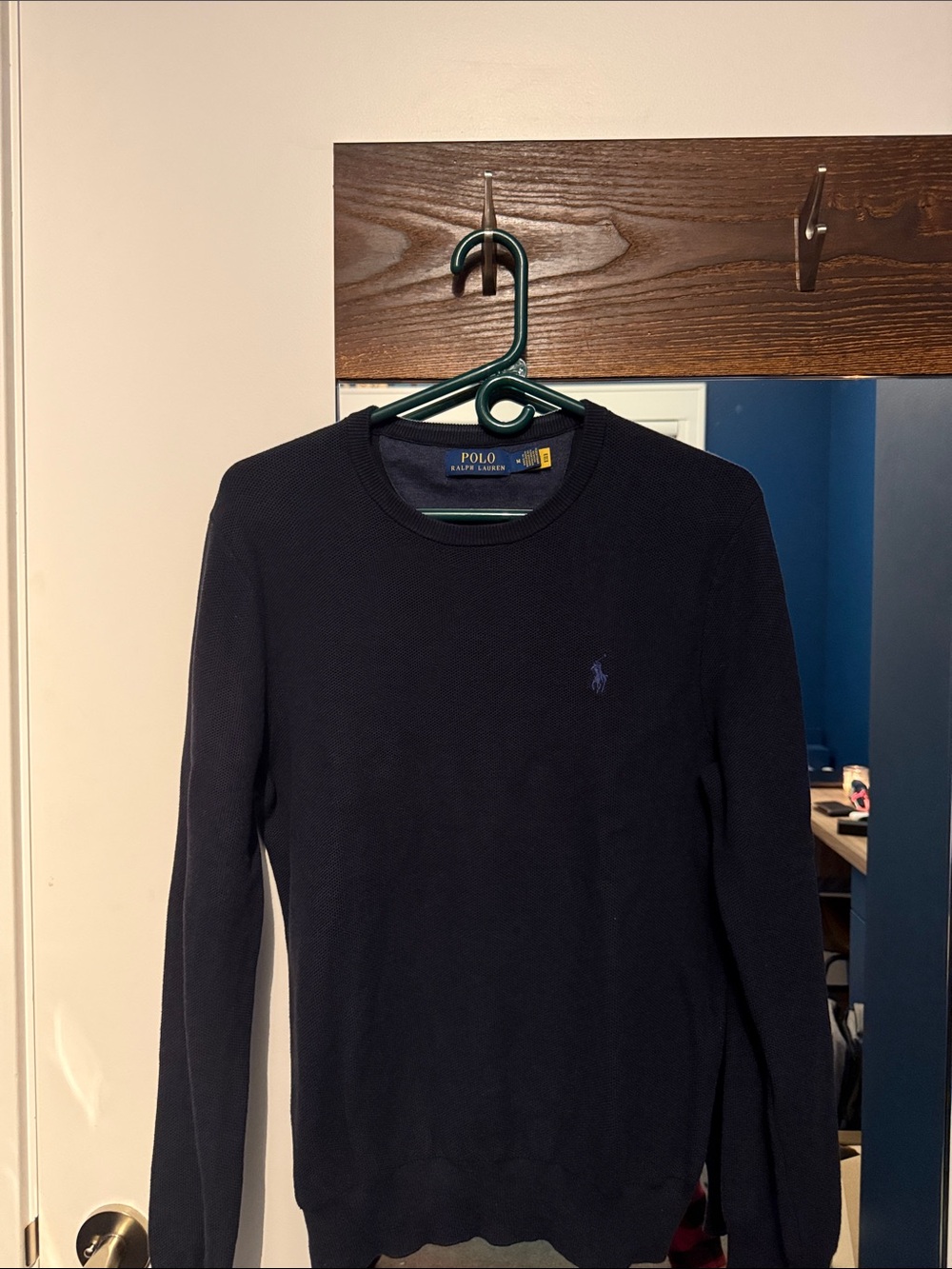 Polo by Ralph Lauren Navy Crewneck Knit Sweater